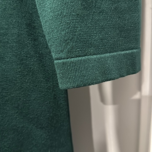 🟣 SELECT + TREND GREEN STUDDED SWEATER DRESS WITH SCARF SIZE MEDIUM - Picture 4 of 6